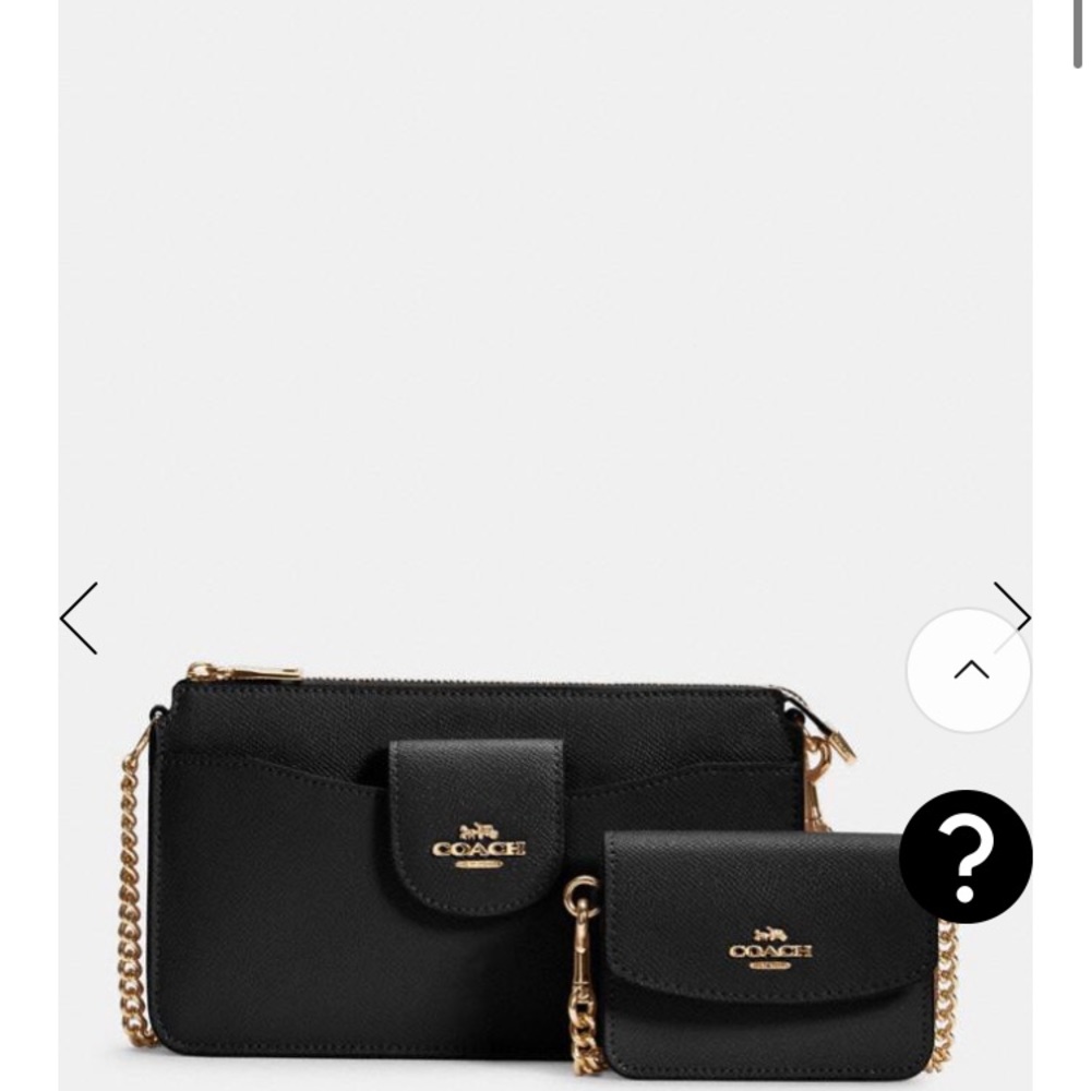 NWT Coach Poppy Crossbody in black